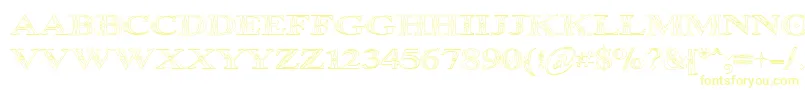 OccoluchiOutline-Schriftart – Gelbe Schriften