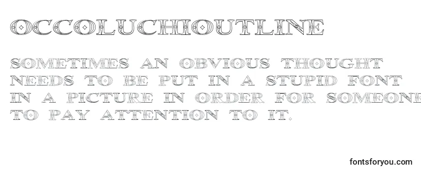 Przegląd czcionki OccoluchiOutline