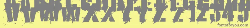 KriptonA1 Font – Gray Fonts on Yellow Background