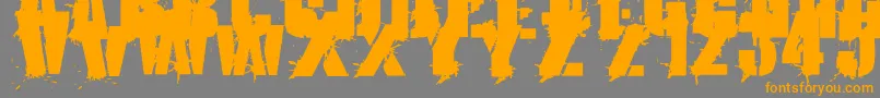Fonte KriptonA1 – fontes laranjas em um fundo cinza