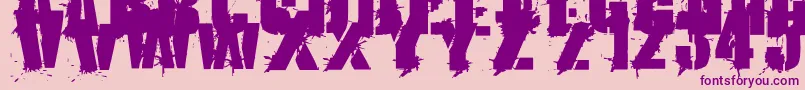 フォントKriptonA1 – ピンクの背景に紫のフォント