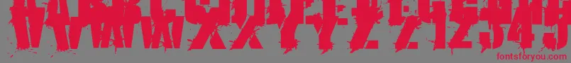KriptonA1 Font – Red Fonts on Gray Background