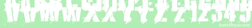 KriptonA1 Font – White Fonts on Green Background