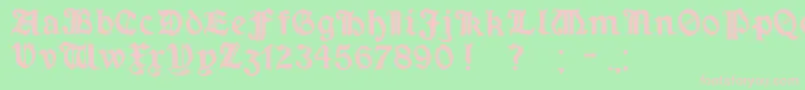 Шрифт Minim – розовые шрифты на зелёном фоне