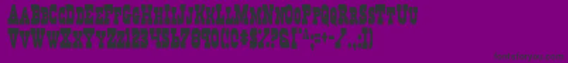 Regv2c Font – Black Fonts on Purple Background