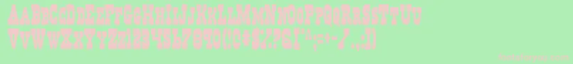 Regv2c Font – Pink Fonts on Green Background