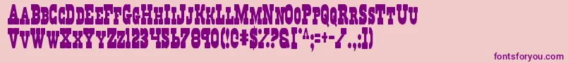 Regv2c Font – Purple Fonts on Pink Background