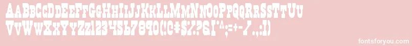 Regv2c Font – White Fonts on Pink Background