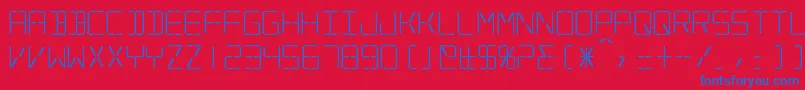 Silverball Font – Blue Fonts on Red Background