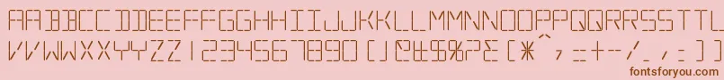 Silverball Font – Brown Fonts on Pink Background