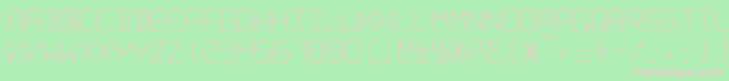 Silverball Font – Pink Fonts on Green Background