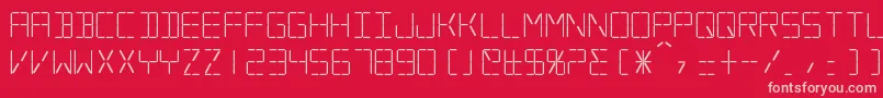 Silverball Font – Pink Fonts on Red Background