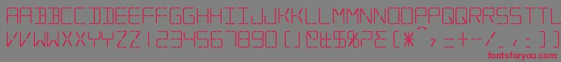 Silverball Font – Red Fonts on Gray Background