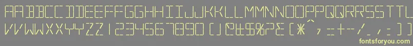 Silverball Font – Yellow Fonts on Gray Background