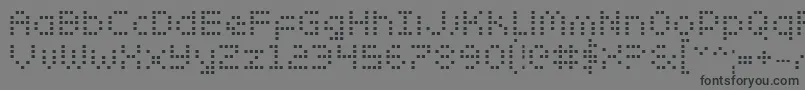ZadoBold Font – Black Fonts on Gray Background