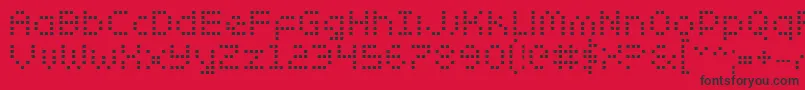 ZadoBold Font – Black Fonts on Red Background