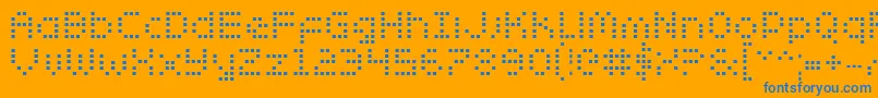 ZadoBold Font – Blue Fonts on Orange Background
