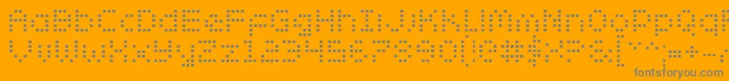 ZadoBold Font – Gray Fonts on Orange Background