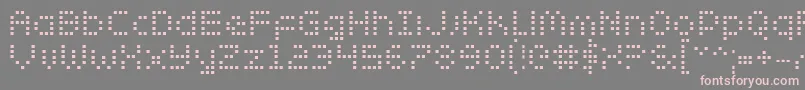 ZadoBold Font – Pink Fonts on Gray Background