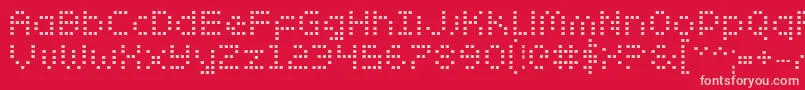 Police ZadoBold – polices roses sur fond rouge