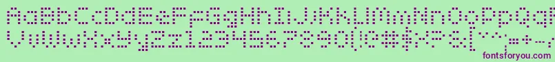 ZadoBold Font – Purple Fonts on Green Background