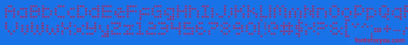ZadoBold Font – Red Fonts on Blue Background