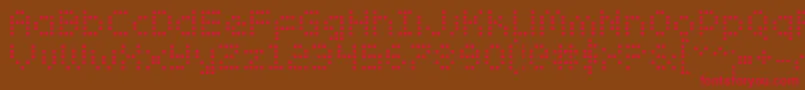 ZadoBold Font – Red Fonts on Brown Background