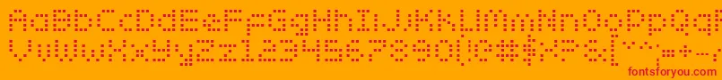 ZadoBold Font – Red Fonts on Orange Background