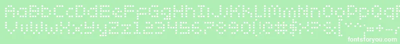 ZadoBold Font – White Fonts on Green Background
