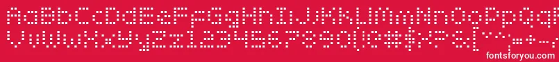 ZadoBold Font – White Fonts on Red Background