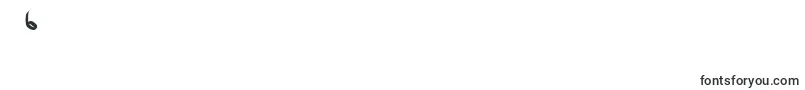 フォントQwikscribblenormal – フォント数字6