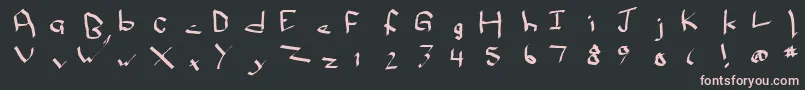 More about Qwikscribblenormal Font Qwikscribblenormal Font – Pink Fonts on Black Background