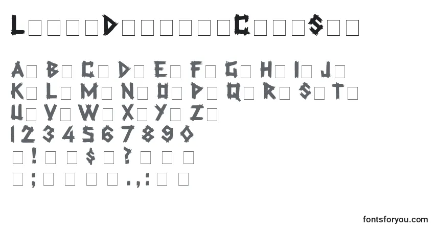 Schriftart LatexDisplayCapsSsi – Alphabet, Zahlen, spezielle Symbole