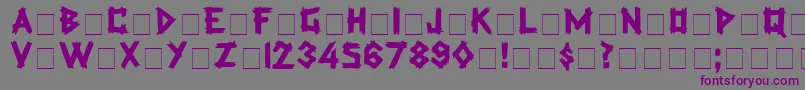 LatexDisplayCapsSsi Font – Purple Fonts on Gray Background