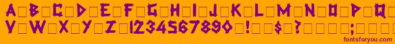 More about LatexDisplayCapsSsi Font LatexDisplayCapsSsi Font – Purple Fonts on Orange Background