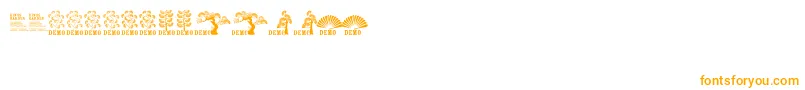More about Ftkingsgardendemo Font Ftkingsgardendemo Font – Orange Fonts on White Background