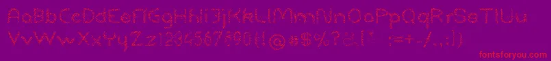 Ontheroad Font – Red Fonts on Purple Background