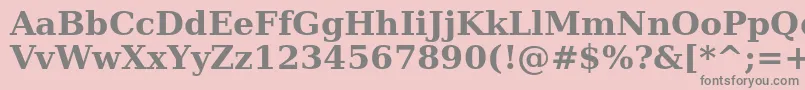 CpfSerifProBold Font – Gray Fonts on Pink Background