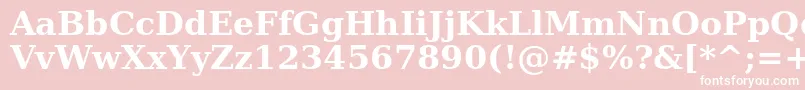 CpfSerifProBold Font – White Fonts on Pink Background