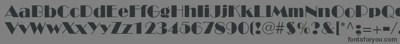 BroadwayLt Font – Black Fonts on Gray Background