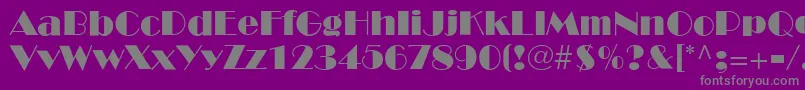 BroadwayLt Font – Gray Fonts on Purple Background