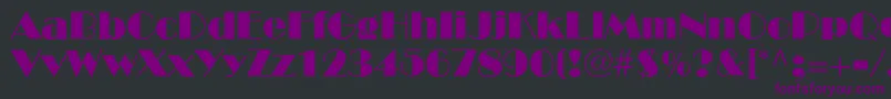 BroadwayLt Font – Purple Fonts on Black Background