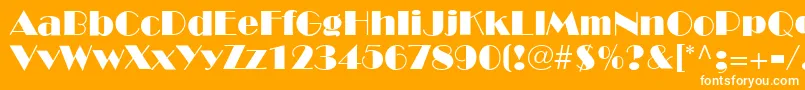 BroadwayLt Font – White Fonts on Orange Background