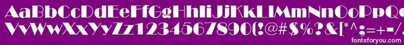 BroadwayLt Font – White Fonts on Purple Background