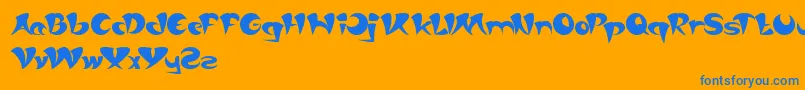 AsiaPacific Font – Blue Fonts on Orange Background