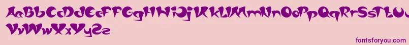 AsiaPacific Font – Purple Fonts on Pink Background