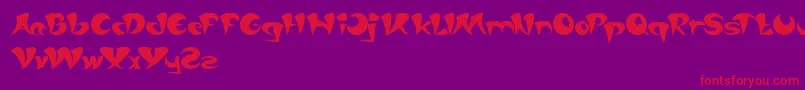 AsiaPacific Font – Red Fonts on Purple Background