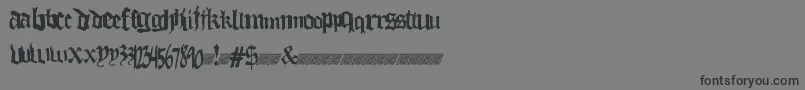 Thuglovedt Font – Black Fonts on Gray Background