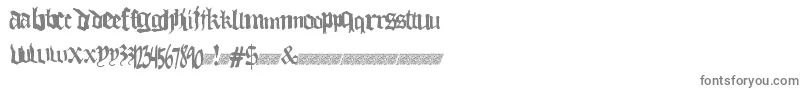 Thuglovedt Font – Gray Fonts on White Background