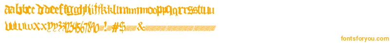 Шрифт Thuglovedt – оранжевые шрифты